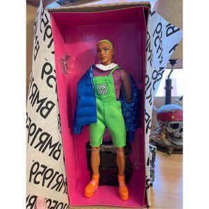 BMR1959 Ken Barbie New! GHT96  Puffer Jacket, Overalls, Green Hair, Boots, NIB